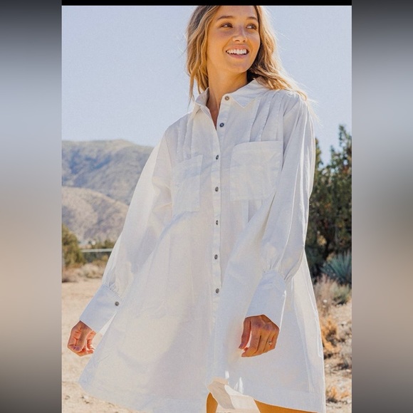 Ces Femme Dresses & Skirts - A-line white shirt dress